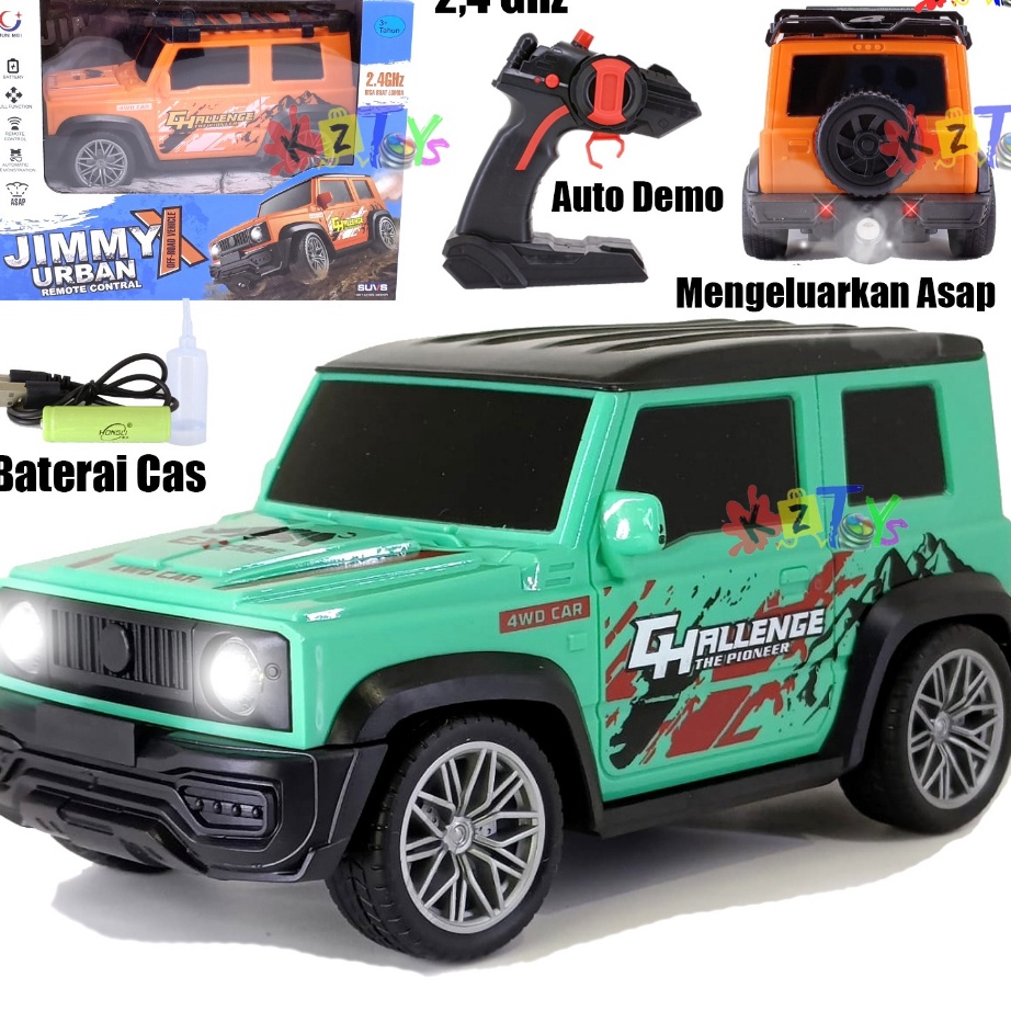 Stok terbaru MOBIL RC JIMMY ASAP OFF ROAD TURBO SKALA RC OFFROAD SPRAY 24 GHZ BATERAI CHARGER