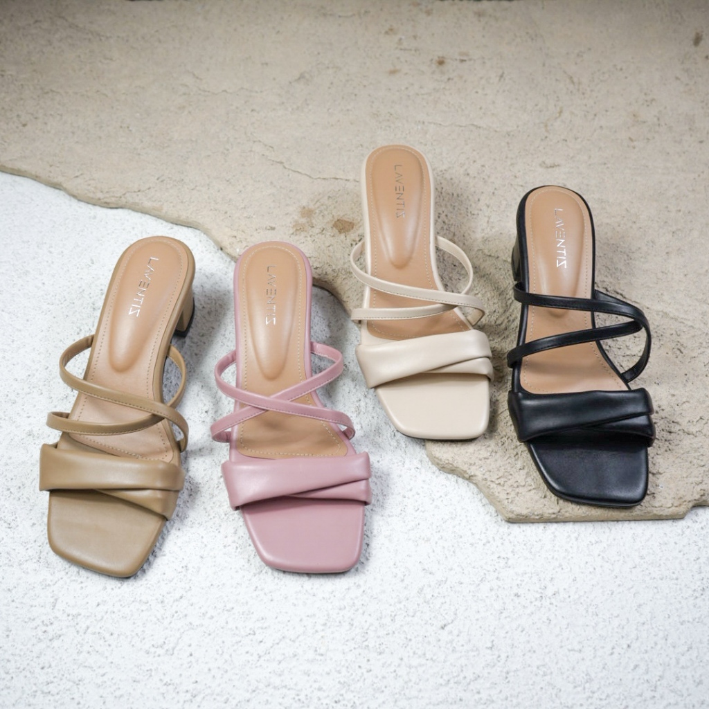 LAVENTIS Valen Heels Tali Wanita 5 cm / Sandal 41 42 43 jumbo