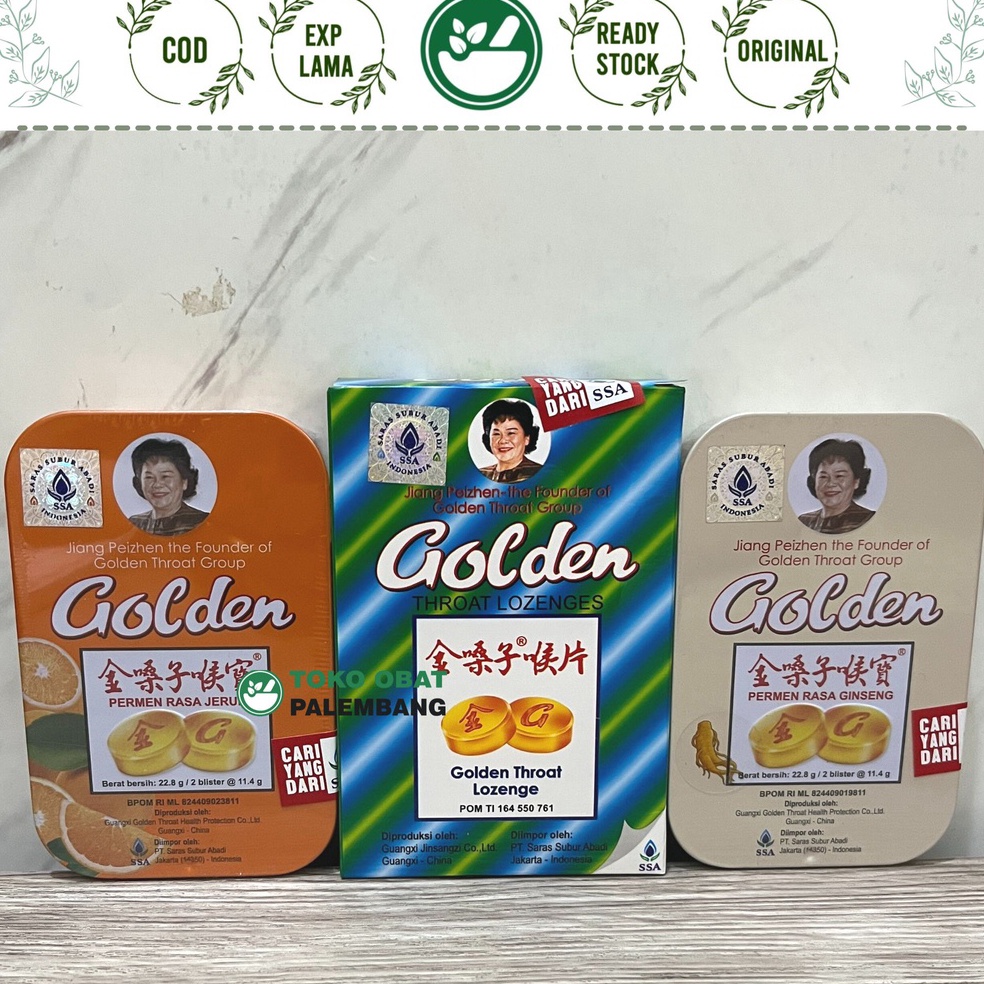 

44 Product HOT GOLDEN THROAT LOZENGES PERMEN 12 TABLET GOLDEN GINSENG GOLDEN JERUK PERMEN TENGGOROKAN JIN SANG ZI HOU PIAN JINSANGZHI HOUPIAN PERMEN GOLDEN TROAT