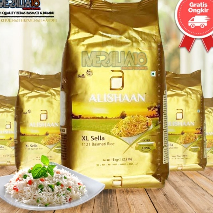 

DISKON beras basmati alishaan extra long asli 1kg