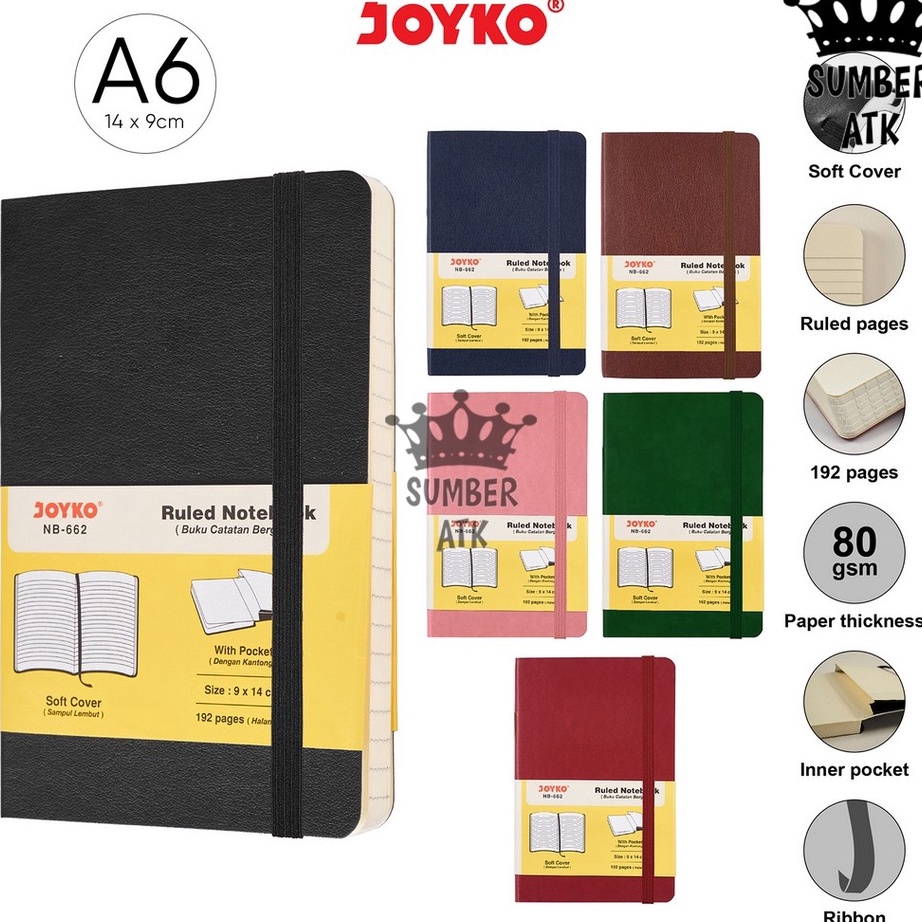

1111 Ruled Notebook Diary Agenda Buku Catatan Bergaris Joyko NB662