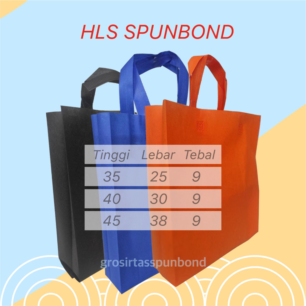 

Tas Belanja Spunbond Handle Jinjing Tas Souvenir Hajatan Hampers Laken Warna Ungu Merah Hitam Putih