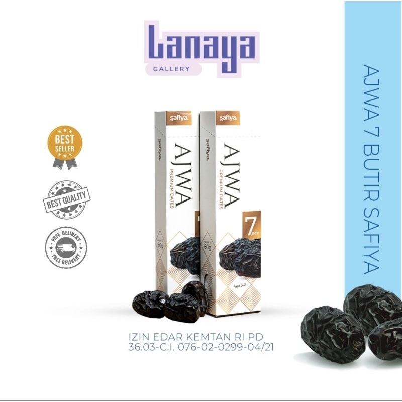 

Kurma Ajwa 7 Butir Safiya Original