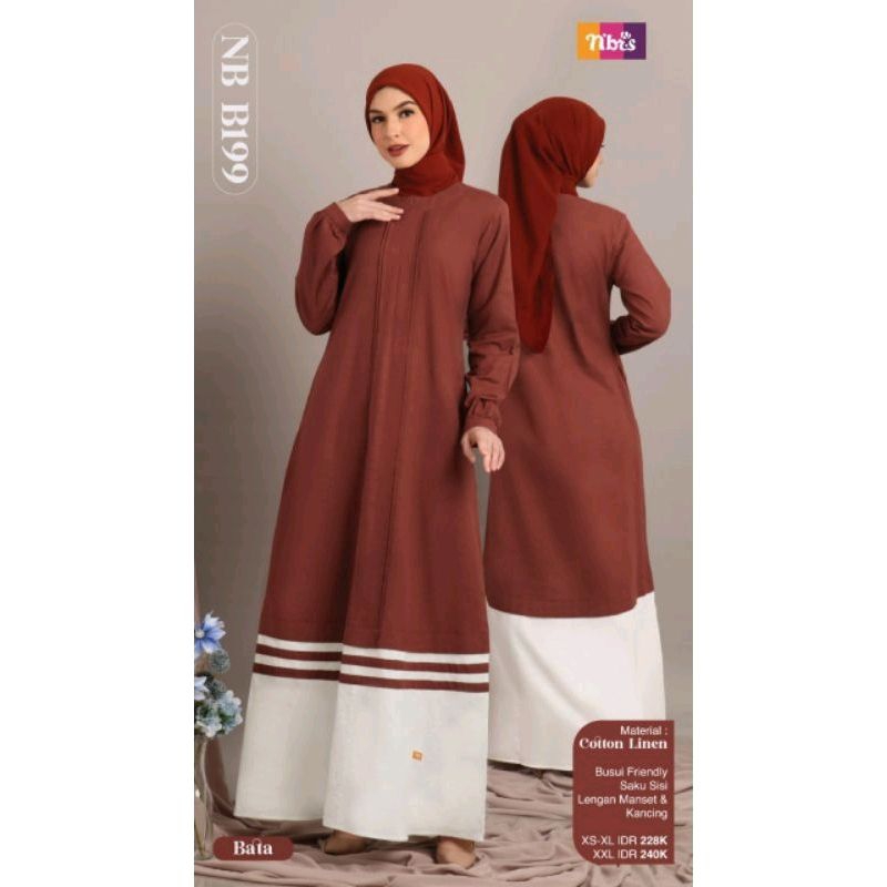 [NEW 2023] BAJU GAMIS NIBRAS TERBARU GAMIS SYARI NB B199 / BAJU GAMIS MODERN KONDANGAN / BAJU NIBRAS