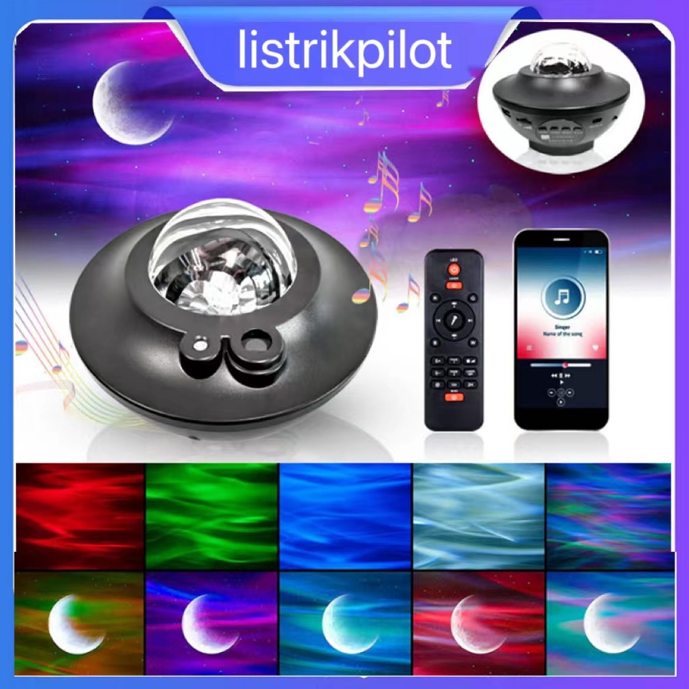 66 FLASH SALE Proyektor lampu Dengan Speaker Langit Malam Bintang 2in1 Galaxy Nebula Lamp Starry Pro