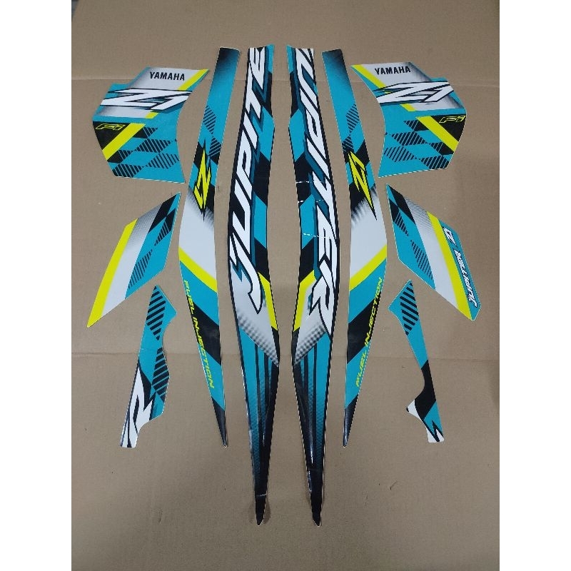 STRIPING JUPITER Z1 2023 HITAM BIRU DONGKER KWALITAS A