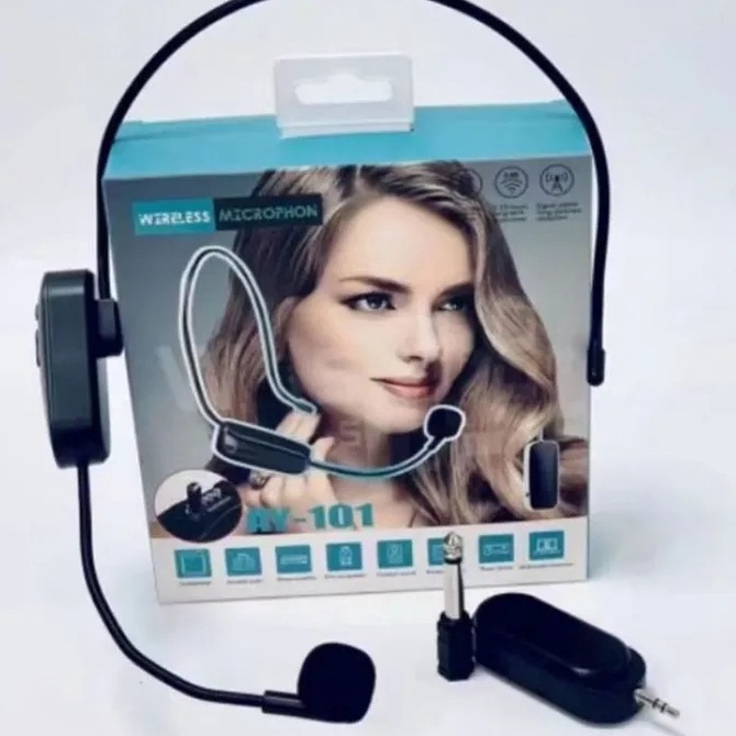 GROSIR Microphone AY 11 Bluetooth Microphone For Professional Guide Tour Mic Wireless Microphone Cli