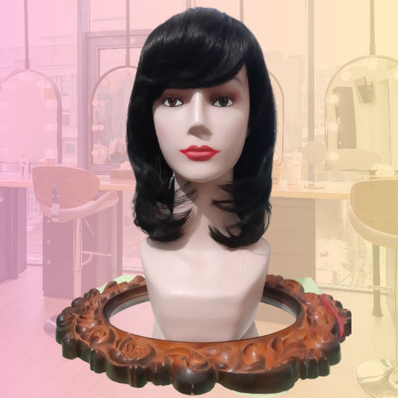 Wig Korea pendek sebahu Debora halus berkualitas