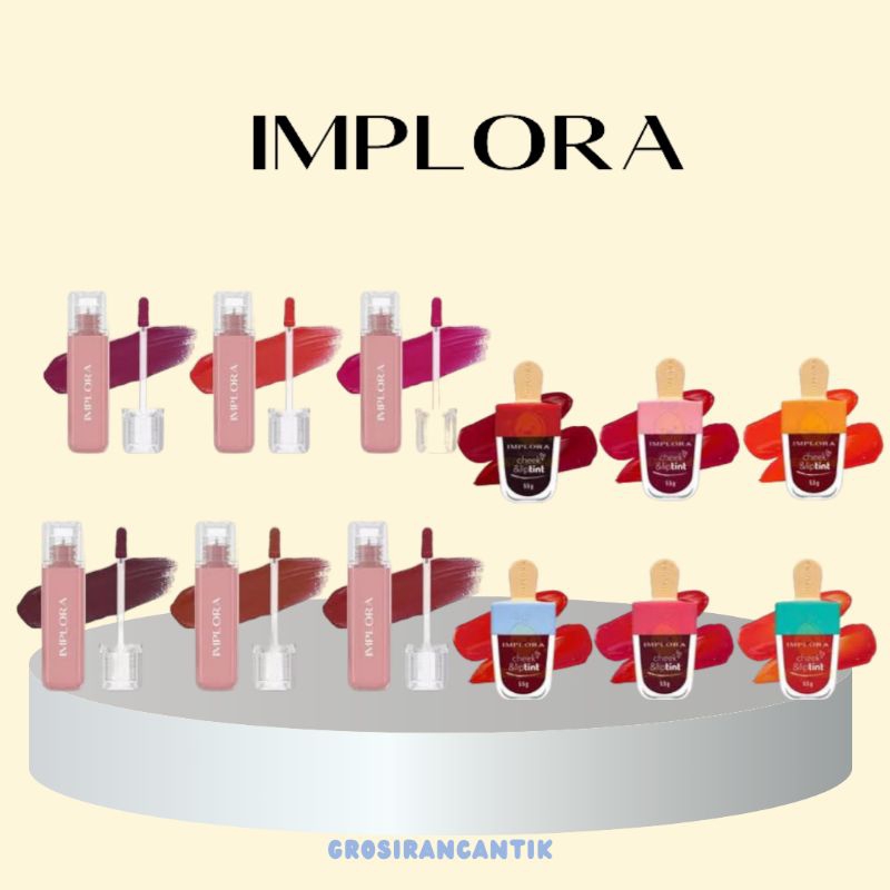 (COD) IMPLORA CHEEK & LIP TINT | JELLY TINT IMPLORA | LIP TINT GLOSSY