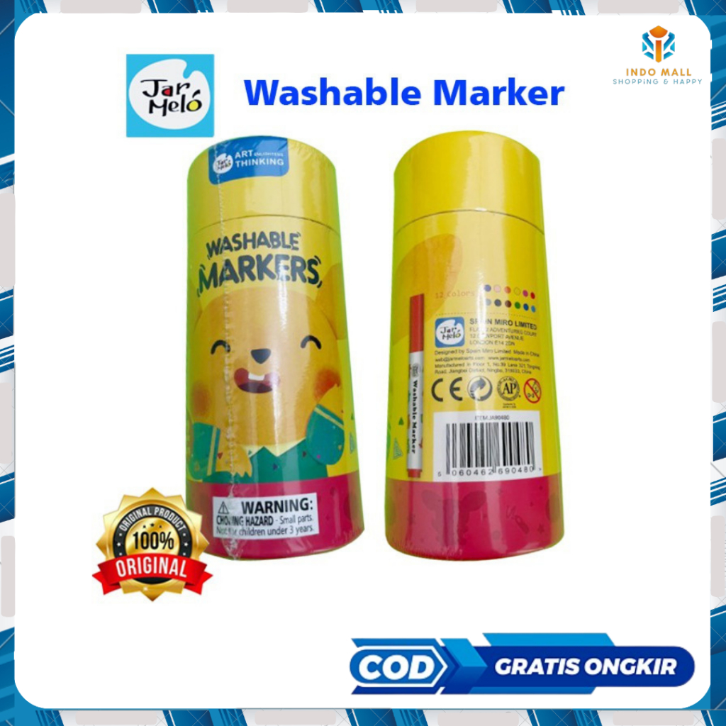 

Spidol Warna Joan Miro Babyroo Washable Marker 12 color spidol anak