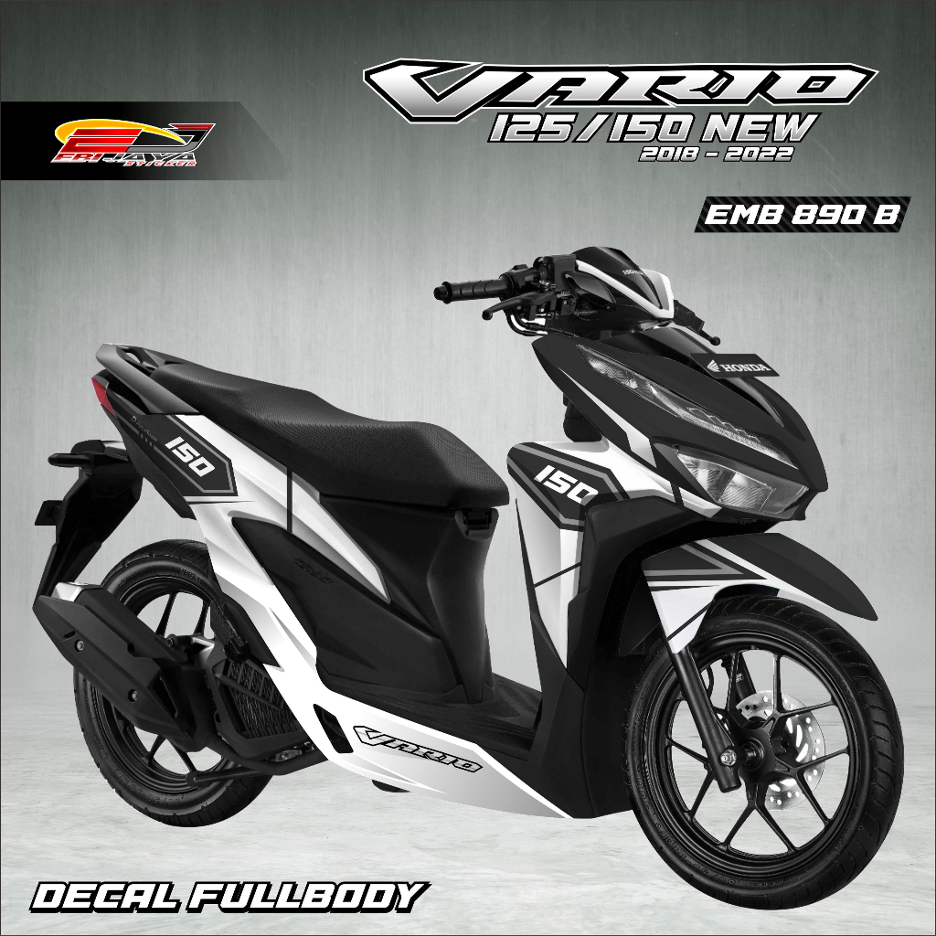 STIKER VARIASI MOTOR HONDA VARIO FULL BODY LANGSUNG CETAK-STIKER FREE TAMBAH NAMA TERMURAH-EMB890
