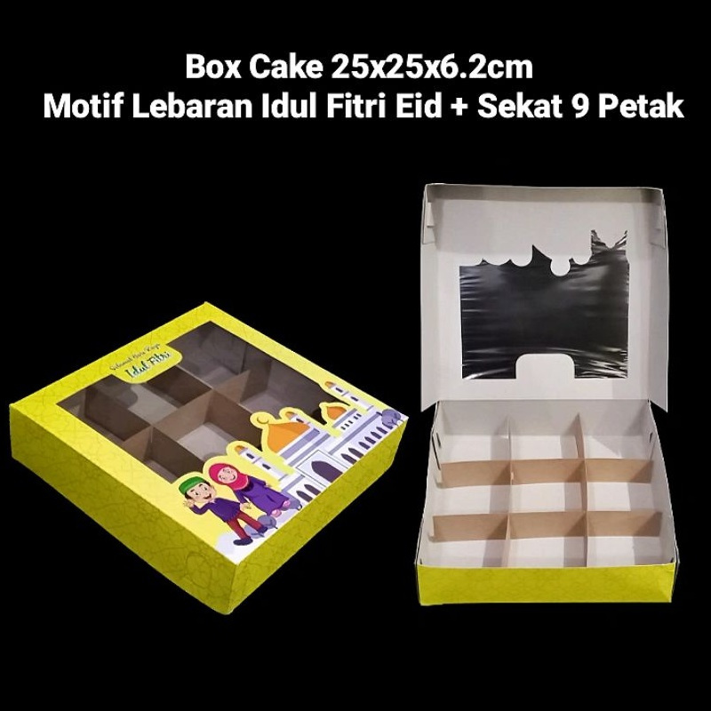

(5 pcs) kardus cup pudding jelly hampers lebaran box idul fitri kemasan cup cake dus kue hampers eid mubarok 25x25x6,2 cm