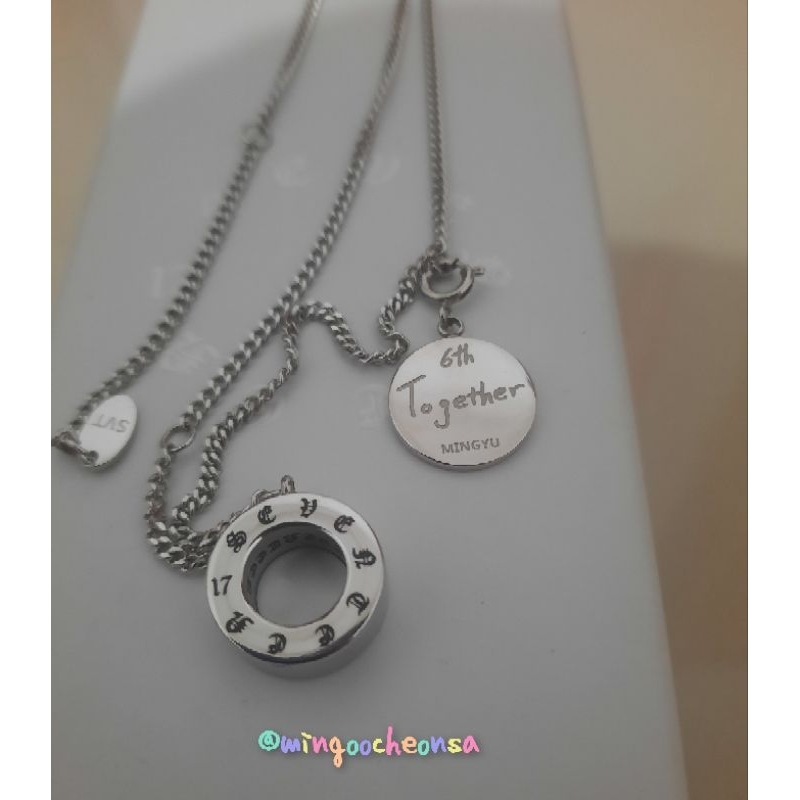[BOOKED] Seventeen 6th Anniversary Necklace + Mingyu Pendant SVT Kalung Liontin Official Anniv Merch