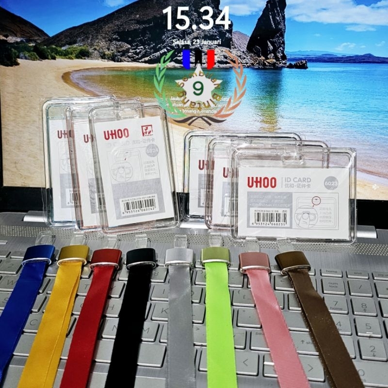 

Tempat Id Card Akrilik Bening Transparan + Tali Lanyard Aluminium Motif Solid Holder Id Card Acrylic Tranparan 2 Sisi