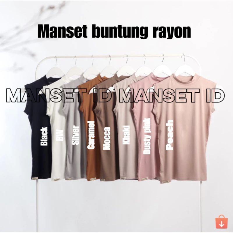 Manset Kaos | Manset Tanpa Lengan | Manset Buntung Wanita | kaos rayon | Manset Buntung Jumbo