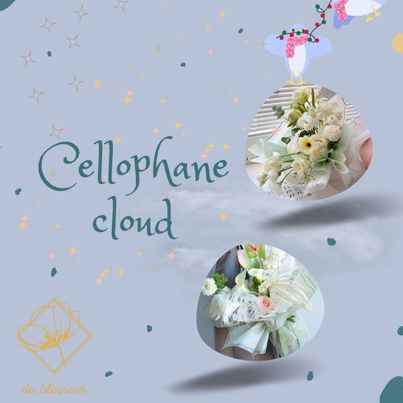 

Kertas Wrapping Kertas Cellophane Motif Awan