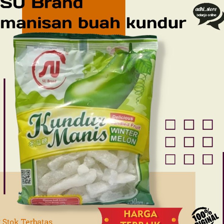 

Free Ongkir SU Brand Manisan Buah Kundur Tangkwe 25gr