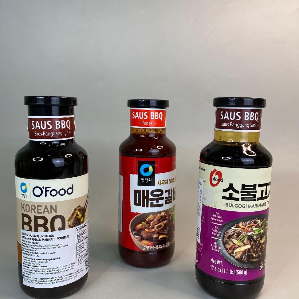 

PAKET LENGKAP Beef Bulgogi Galbi Marinade 5gr DAESANG Chung Jung One Saus Marinasi Korea
