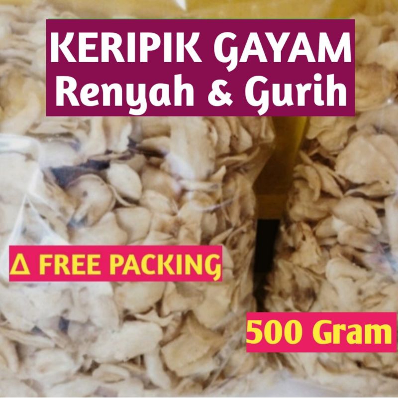 

KERIPIK GAYAM GURIH RENYAH 500 GRAM ASLI BANTUL JOGJA