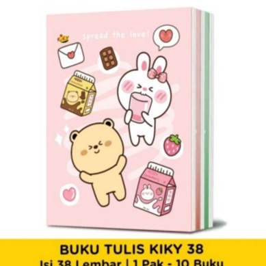 

TERBARU 1 buku BUKU TULIS SEKOLAH 38 LEMBAR KIKY BUKU OKEY GARIS isi 1 PACK