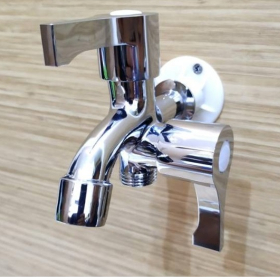 Kran Air Keran Cabang Shower Double Handel Engkol ESTONIA Chrome