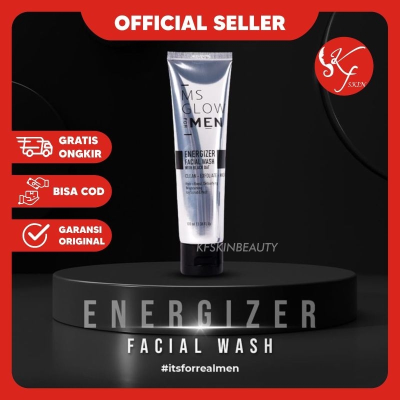 Best ProdukMS GLOW MEN  FACIAL WASH MEN SABUN WAJAH PRIA