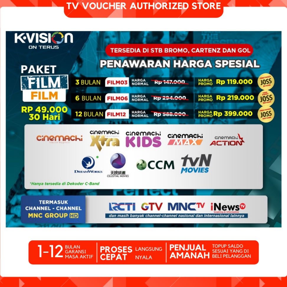 FILM Paket KVision Bromo Cartenz Paket Film KVision d Paling Dicari Bayar Di Tempat