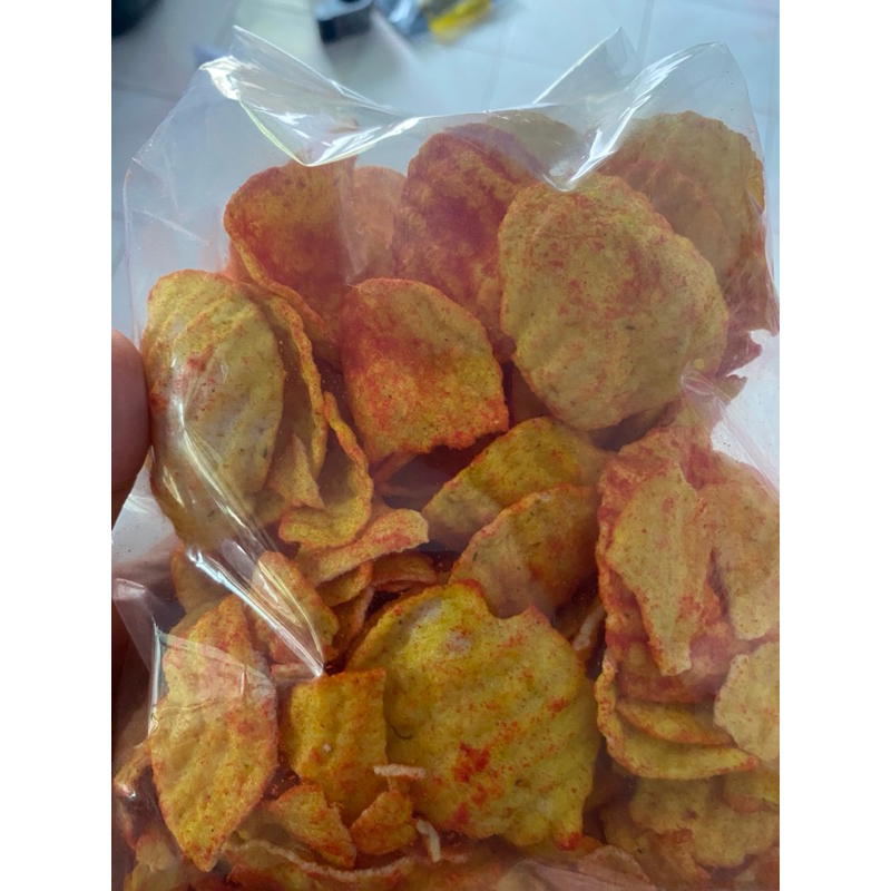 

kerupuk kentang balado pedas gurih