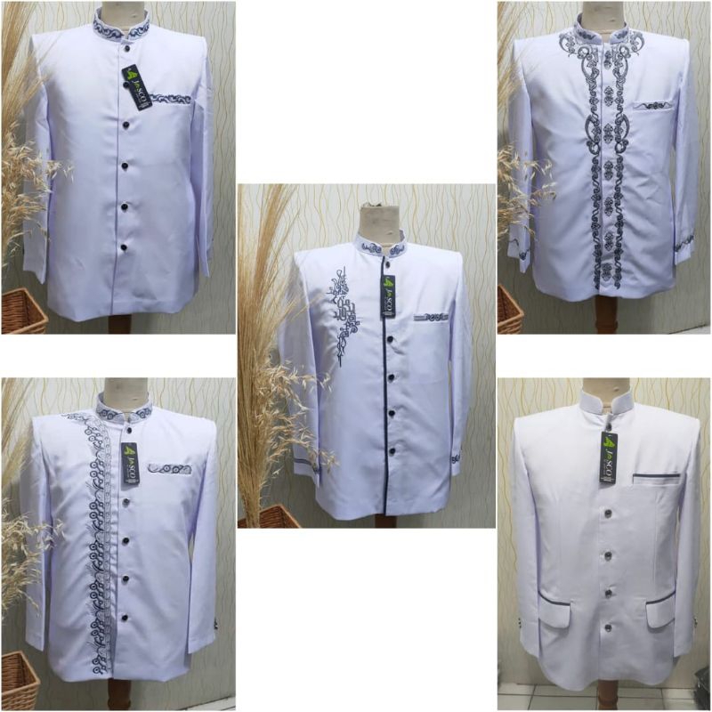 Jasko Warna Putih Jasko Motif Bordir Jasko Berkualitas