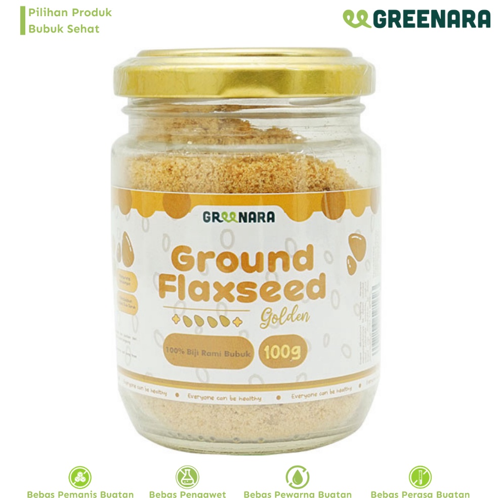 

PROMO ALE Greenara Bubuk Biji Rami Emas 1gr Ground Golden Flaxseed
