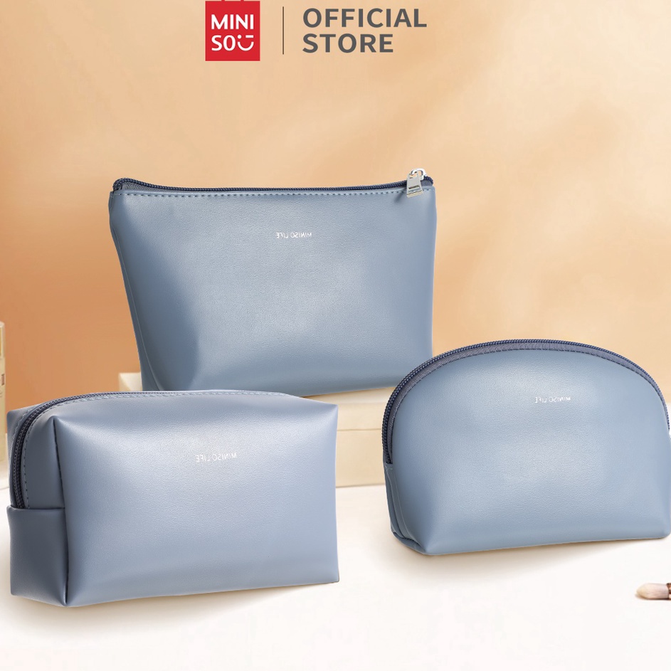 Promo Spesial  MINISO Tas Kosmetik Cosmetic Bag Tas Alat Makeup Tas Make Up Paket Perjalanan Anti Ai