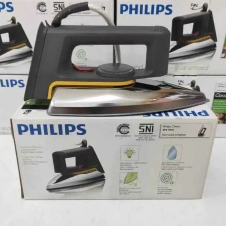 TRc SETRIKA PHILIPS DRY IRON HD1172  SETRIKA PHILIPS CLASSIC ANTI LENGKET ORIGINAL c Promo