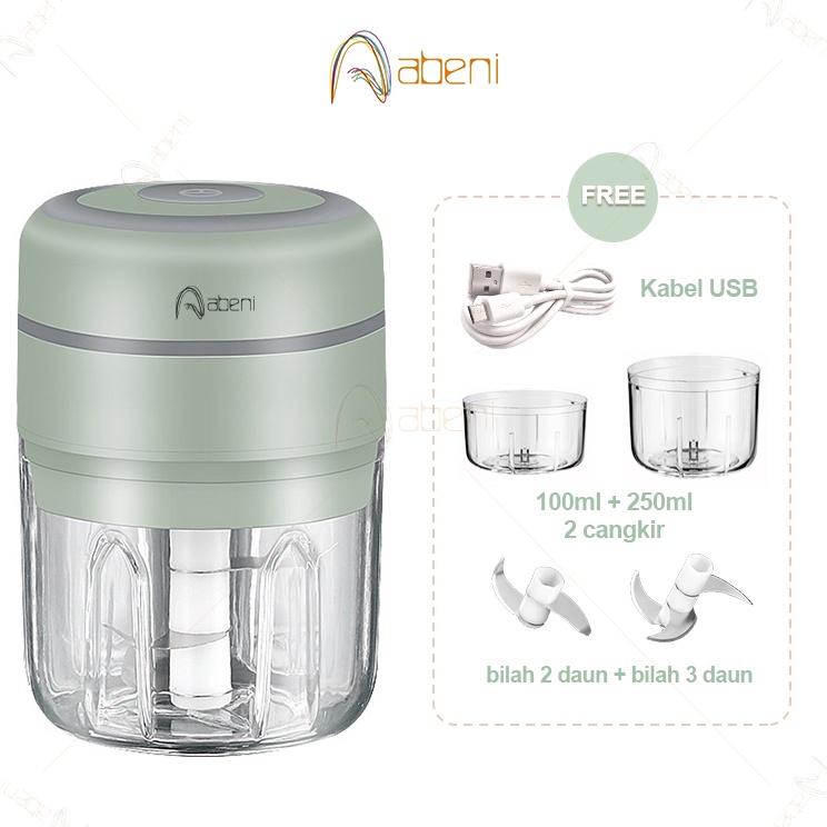 Abeni blender mini USB Multifungsi Blender Bumbu Dapur Praktis blender portable Food Chopper o Kuali