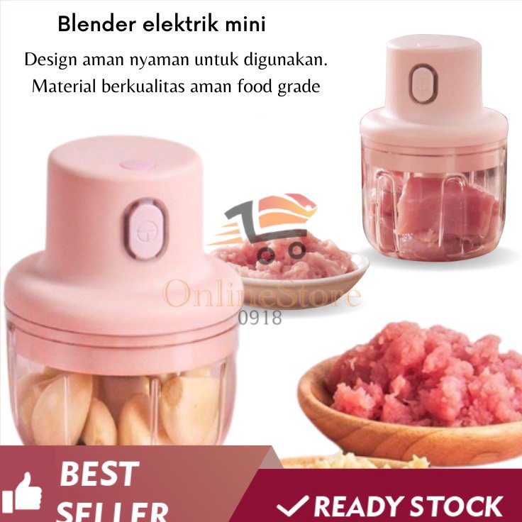 Las OS D412 Blender Elektrik Mini  Mini Chopper  Blender Portable Elektrik Tanpa Kabel s Terlaris