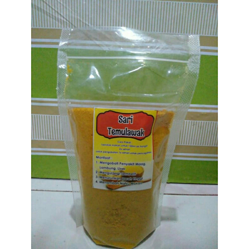 

SERBUK SARI TEMULAWAK 250gr/JAMU INSTAN/