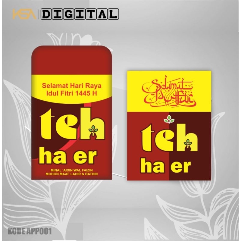 

Amplop lebaran motif teh kotak