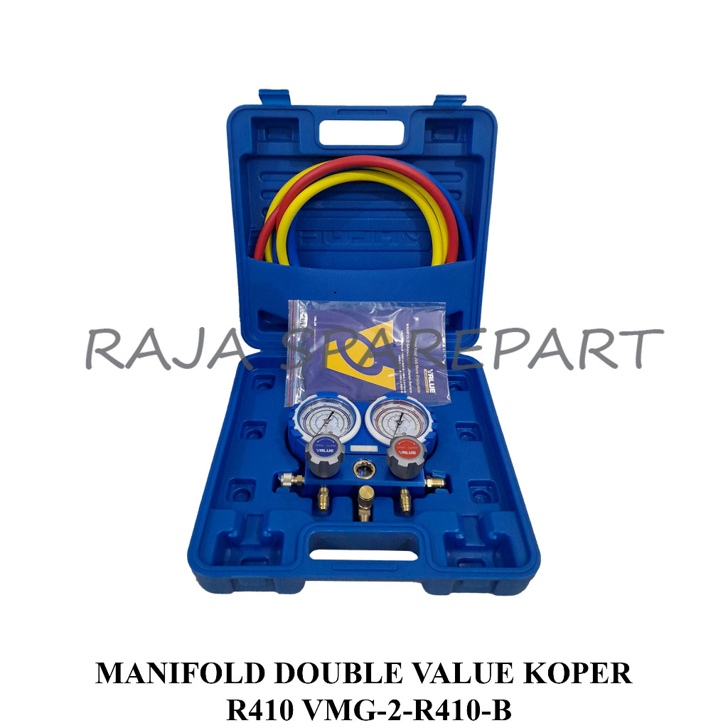 MDVK410 MANIFOLD R410 + SELANG/MANIFOLD DOUBLE VALUE KOPER R410 VMG-2-R410-B