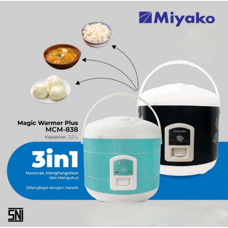 MIYAKO Rice Cooker MCM 838  Magicom Miyako 2.2 Liter