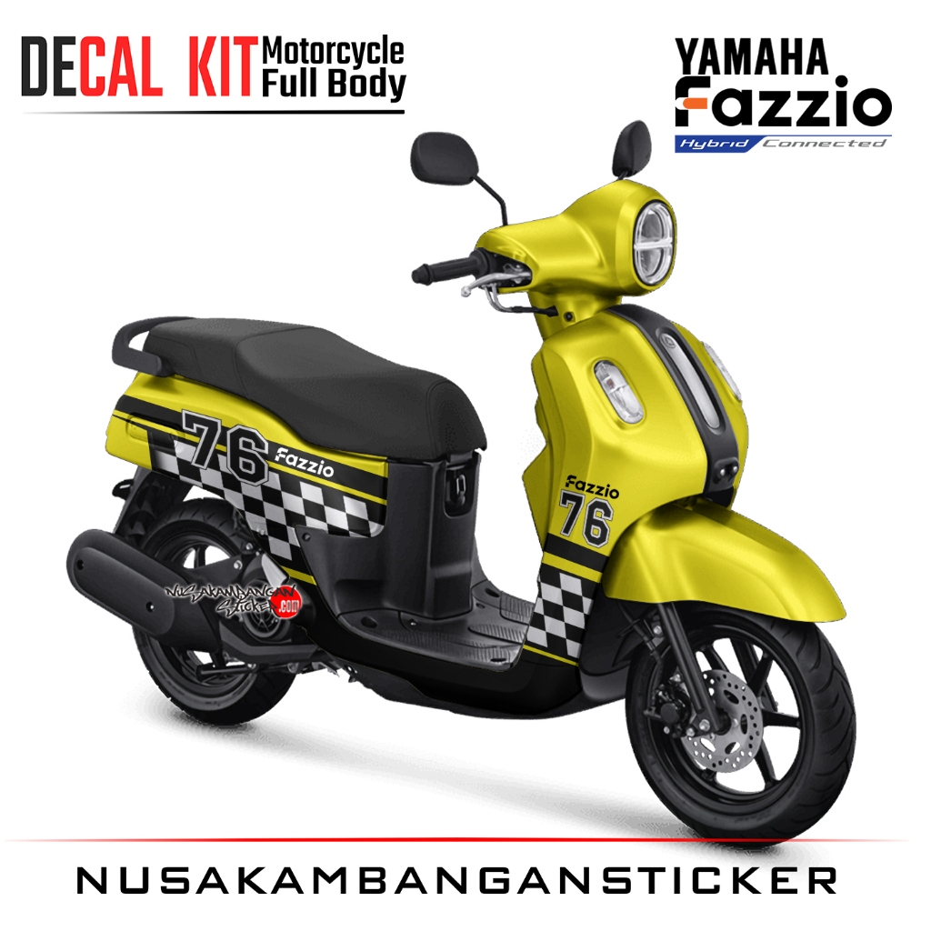 Decal Kit Sticker Fazzio Yelow Modifikasi
