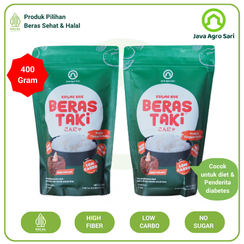 

Beras Taki - Beras Porang / Beras Shirataki / Konjac Rice [400 gr]