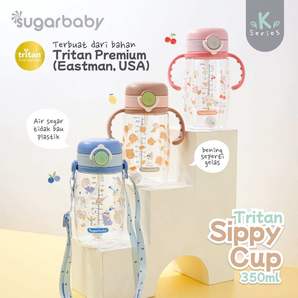 Sugar Baby Tritan Sippy Cup K Series 350ml - botol minum