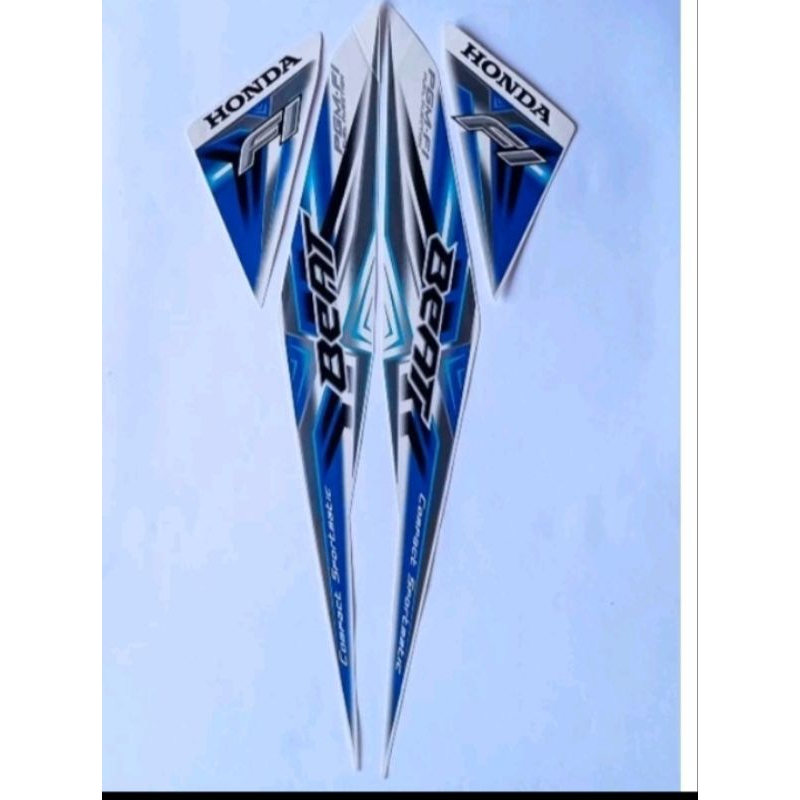 Striping honda beat fi 2015 original warna biru