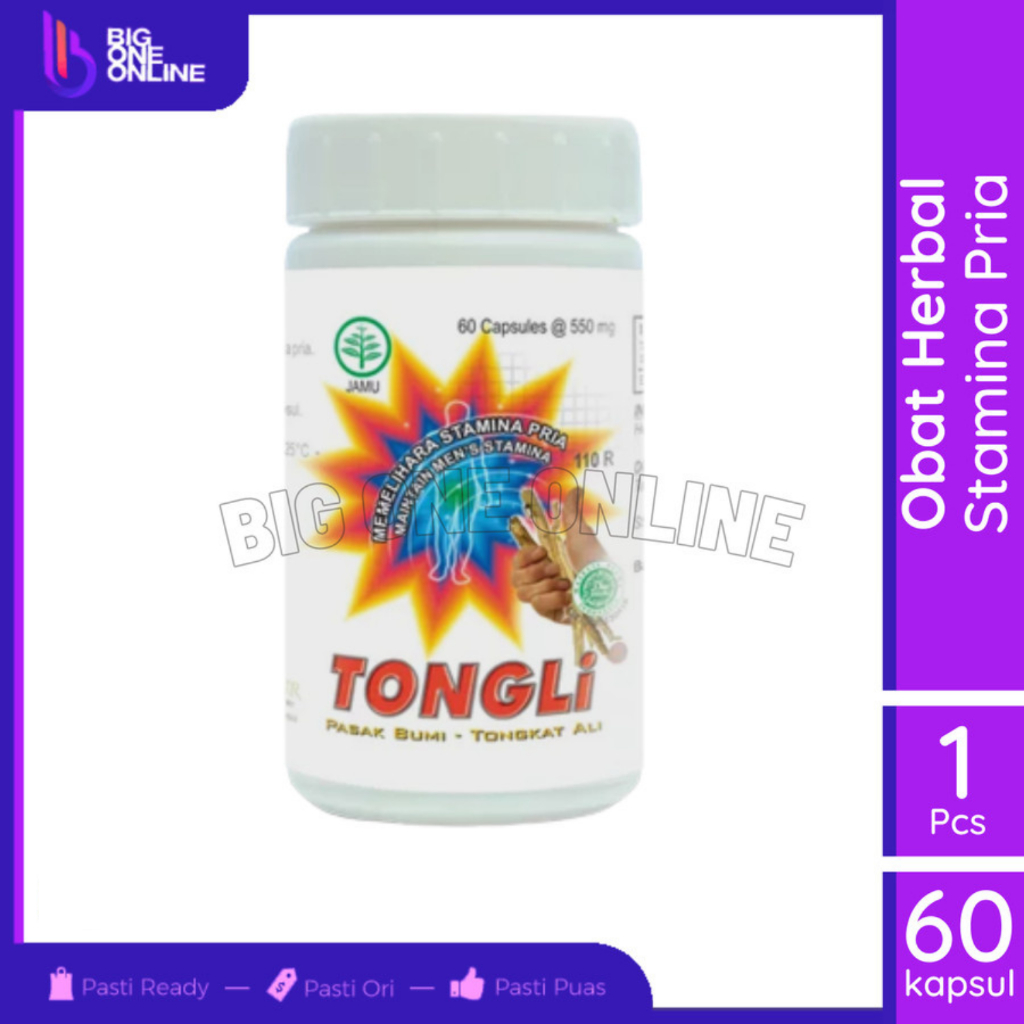 Stamina, TONGLI Borobudur Herbal 60 Kapsul Tongli Herbal Pria Borobudur Tongli