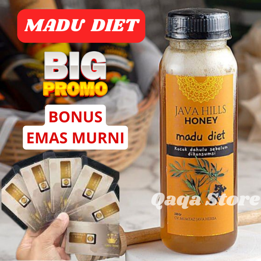 ❤️ Madu Diet Pelangsing Penurun Berat badan Detoks Alami Asli 100% Premium Grade A Super 330 Gram Mu
