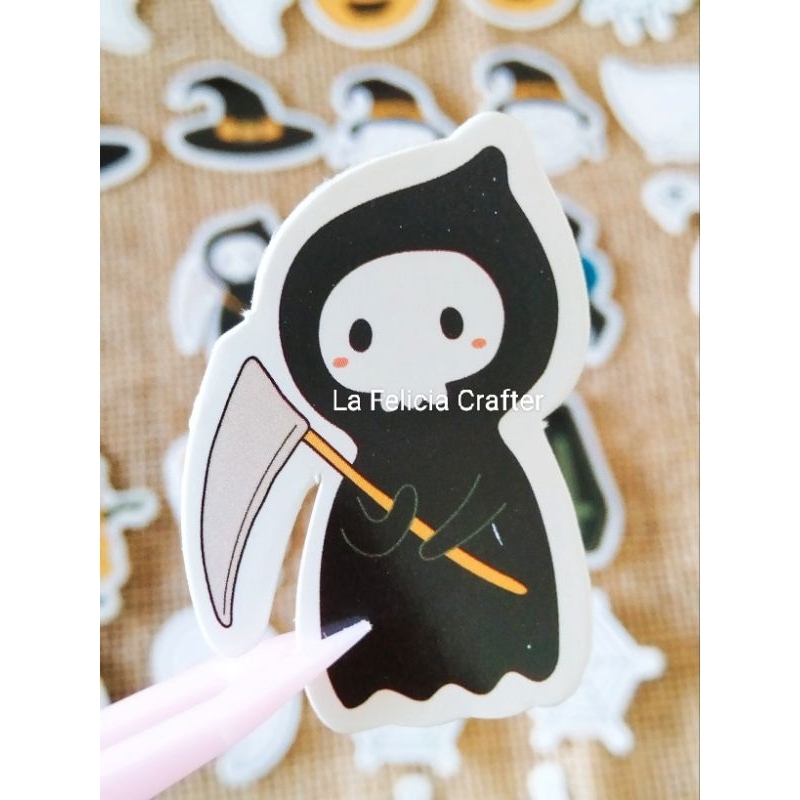 

La Felicia Stiker Halloween Party Jurnal Scrapbook Deco Diy Bulettin