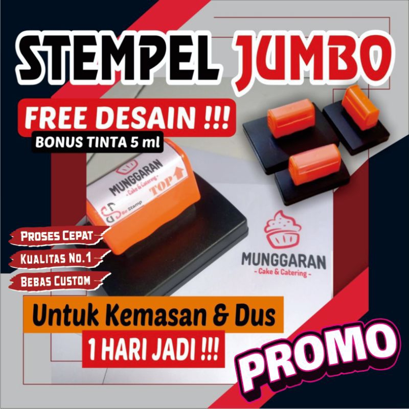 Stempel, Stempel Jumbo/Besar Custom,Stempel Kardus/Box/Kertas