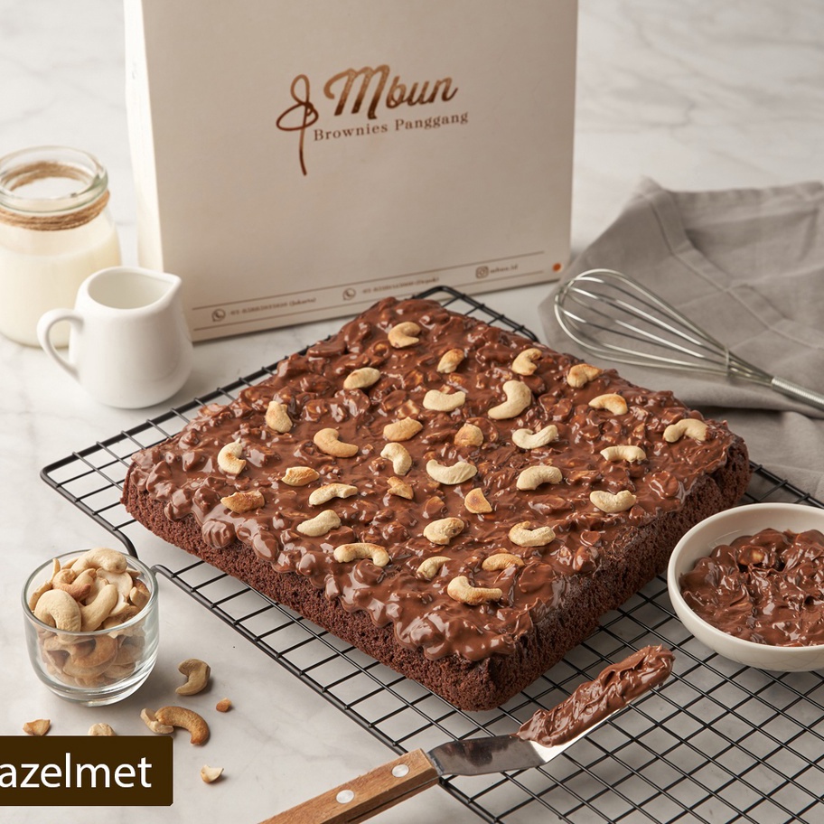 

Ready Stok Mbun Brownies Panggang Ukr 22x22 Brownies Panggang Brownies Melted Fudgy Brownies Coklat Keju Makanan Ringan