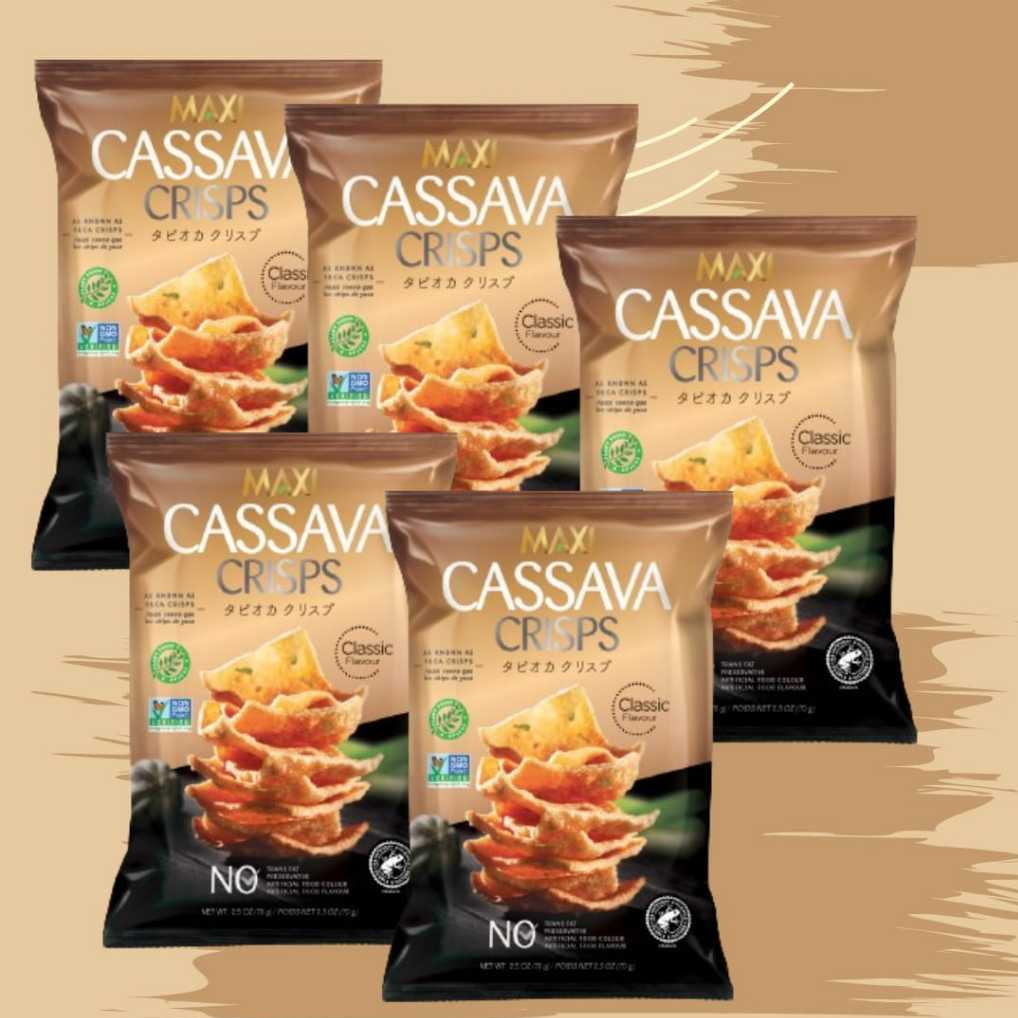 

MAXI Cassava Crisps 5 Packs / 70g