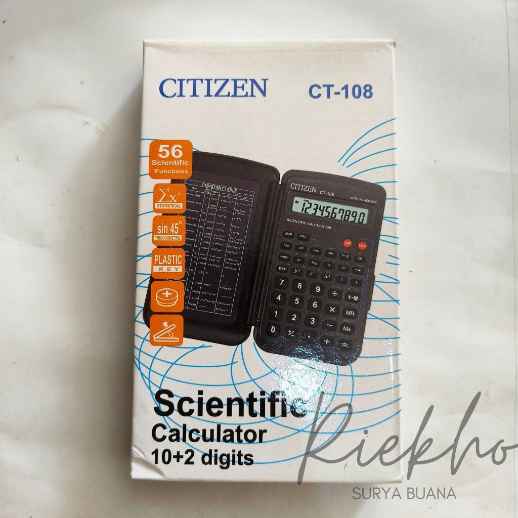 

Kalkulator Ilmiah Citizen CT 108 Scientific Calculator Alat Hitung