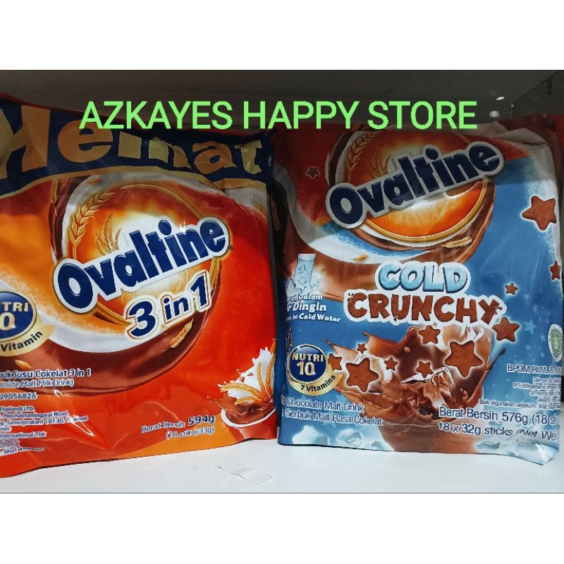 

Ovaltine cold crunchy dan 3in1 18 stick